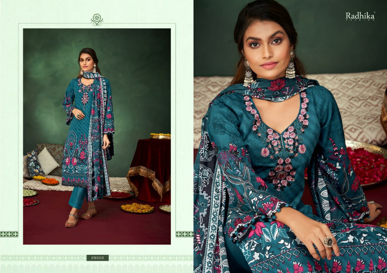 Azara Radhika Mussaret 19 Casual Daily Wear Printed Cotton Dress Material Collection